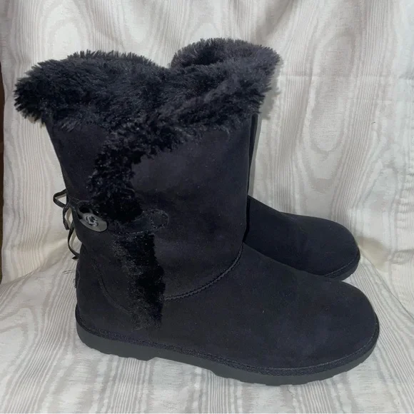 Makalu Women’s Black Winter Boots Size 8.5 - Picture 5 of 8